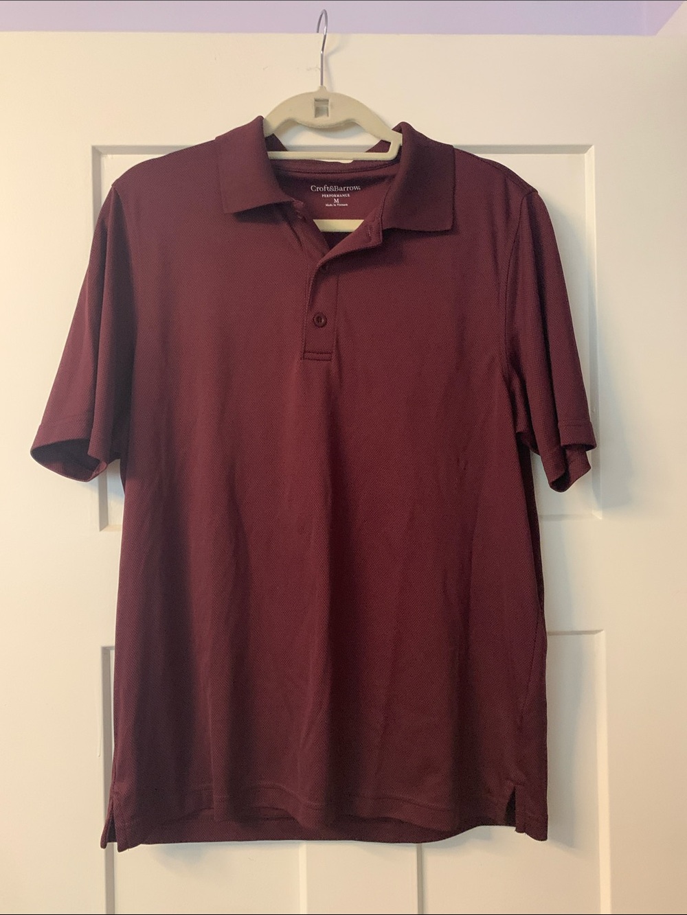 croft & barrow Men's Maroon Polo Shirt